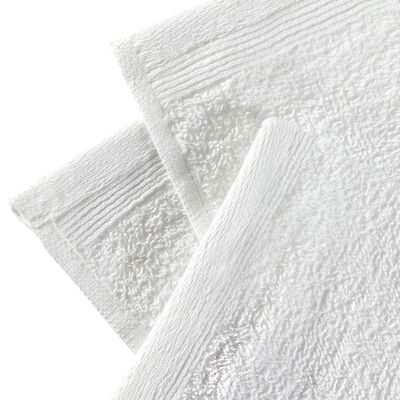 vidaXL Toallas de cortesía 25 uds algodón blanco 350 g/m² 30x30 cm