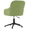 vidaXL Silla de oficina giratoria de terciopelo verde claro