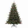 vidaXL &Aacute;rbol de Navidad artificial Verde 210 cm PVC, Metal y Pl&aacute;stico