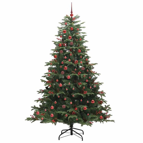 vidaXL &Aacute;rbol de Navidad artificial Verde 210 cm PVC, Metal y Pl&aacute;stico