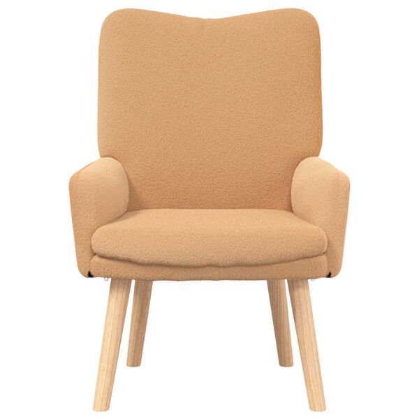 vidaXL sill&oacute;n Beige 63 x 67 x 94 cm Poli&eacute;ster y contrachapado