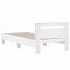 vidaXL Cama con cabecero madera de ingenier&iacute;a blanca 90x190 cm