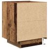vidaXL Armario de Noche con caj&oacute;n 2 pcs Madera vieja 45 x 40 x 55 cm