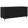 vidaXL Mueble para discos de vinilo Roble Negro 100 x 38 x 48 cm