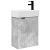 vidaXL M&oacute;dulo de ba&ntilde;o con grifer&iacute;a Gris Hormig&oacute;n 45,5 x 22,5 x 84 cm