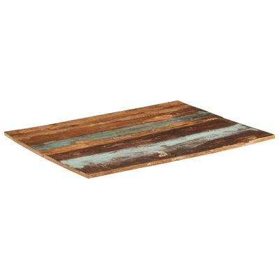 vidaXL Tablero de mesa madera maciza reciclada 90x70x(1,5-1,6) cm