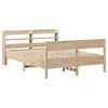 vidaXL Estructura de cama sin colch&oacute;n madera maciza de pino 120x190 cm