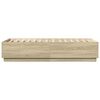 vidaXL Estructura de cama madera de ingenier&iacute;a roble Sonoma 90x190 cm