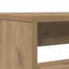 vidaXL Mesa y bancos de comedor 3 pzas madera ingenier&iacute;a roble atisian