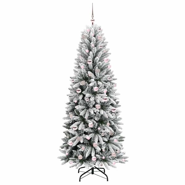 vidaXL &Aacute;rbol de Navidad artificial 210 cm PVC y Pl&aacute;stico y Acero y PE