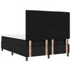 vidaXL Cama tipo Box Spring con colch&oacute;n Negro 140 x 200 cm tela