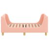 vidaXL Estructura de cama para niños pequeños con cabecera Rosa