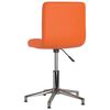 vidaXL Silla de oficina giratoria de cuero sint&eacute;tico naranja