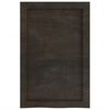vidaXL Encimera de ba&ntilde;o madera tratada marr&oacute;n oscuro 40x60x(2-6) cm