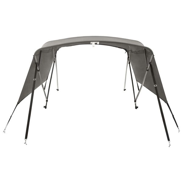 vidaXL Toldo bimini 4 arcos con paredes laterales 243x(200-213)x137 cm
