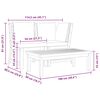 vidaXL Muebles de jard&iacute;n 3 pzas madera maciza de acacia cojines crema