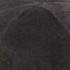 vidaXL Puf de terciopelo de algod&oacute;n gris antracita 50x35 cm