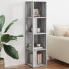 vidaXL Mueble esquina madera contrachapada gris Sonoma 33x33x132 cm