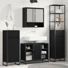 vidaXL Gabinete de Ba&ntilde;o con caj&oacute;n Roble Negro 40 x 30 x 100 cm