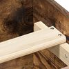 vidaXL Estructura de cama sin colch&oacute;n madera roble ahumado 100x200 cm