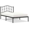 vidaXL Estructura cama sin colch&oacute;n con cabecero metal negro 100x190 cm