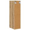 vidaXL Mueble colgante Roble artesanal 20 x 29,5 x 80 cm