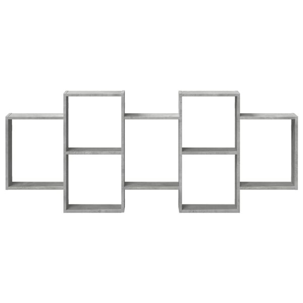 vidaXL Estante de pared madera ingenier&iacute;a gris hormig&oacute;n 159x18x65 cm