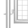 vidaXL Puerta de jard&iacute;n de malla color plata 400 x 125 cm acero galvanizado