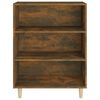 vidaXL Aparador madera contrachapada roble ahumado 69,5x32,5x90 cm