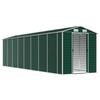 vidaXL Cobertizo de jard&iacute;n acero galvanizado verde 191x725x198 cm
