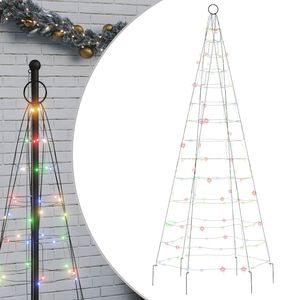 vidaXL &Aacute;rbol de Navidad 200 LED de colores 180 cm