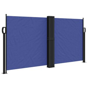 vidaXL Toldo lateral retr&aacute;ctil azul 120x1200 cm