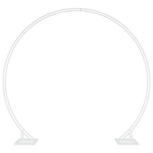 vidaXL Arco de boda doble 220 x 45 x 200 cm Acero