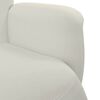 vidaXL Sill&oacute;n reclinable con reposapi&eacute;s terciopelo color crema