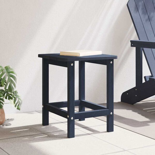 vidaXL Mesa Lateral Adirondack Azul marino 38 x 38 x 46 cm HDPE