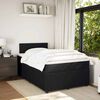 vidaXL Cama box spring con colch&oacute;n terciopelo negro 120x200 cm