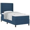 vidaXL Cama tipo Box Spring con coj&iacute;n Manual Azul 200 x 90 cm tela