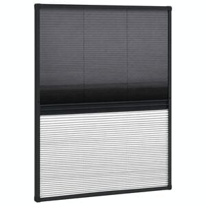 vidaXL Mosquitera plisada para ventanas contra el sol aluminio 60x80cm