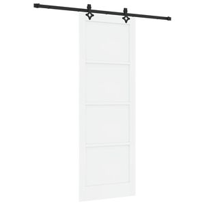 vidaXL Puerta Corredera Blanco y Negro 83 x 232 cm