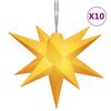 vidaXL L&aacute;mpara de Navidad 10 LEDs amarillo 10 cm
