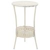 vidaXL Mesa bistr&oacute; estilo vintage metal redonda 40x70 cm blanca