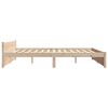 vidaXL Estructura de cama doble sin colch&oacute;n madera maciza 180x200 cm