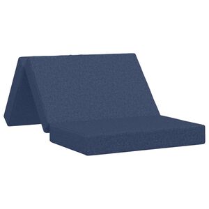 vidaXL Sof&aacute; Cama Plegable 100 x 67 x 45 cm Azul