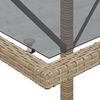 vidaXL Sillas y mesita de jard&iacute;n 3 piezas rat&aacute;n sint&eacute;tico coj&iacute;n beige