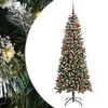 vidaXL &Aacute;rbol de Navidad artificial Verde 180 cm PVC, pl&aacute;stico y acero