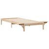 vidaXL Estructura de Cama con Mesitas Natural 100 x 210 cm