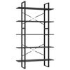 vidaXL Estanter&iacute;a 5 niveles madera ingenier&iacute;a gris 100x30x175 cm