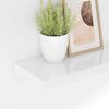 vidaXL Estante flotante de pared blanco brillante MDF 40x23x3,8 cm