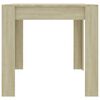 vidaXL Mesa de comedor madera de ingenier&iacute;a blanco/roble 160x80x76 cm