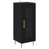 vidaXL Vitrina Roble negro 34 x 34.5 x 90 cm Madera contrachapada